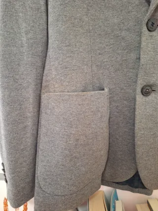 Chaqueta de traje gris
