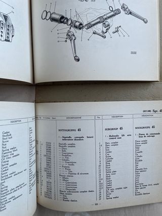 Catalogo Ricambi Fiat Trattori 312 R