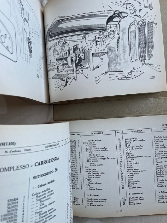 Catalogo Ricambi Fiat Trattori 312 R