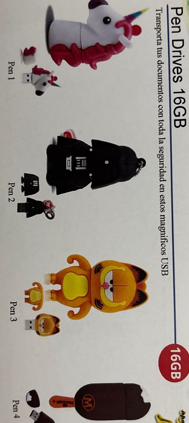 Pendrives 16GB Divertidos