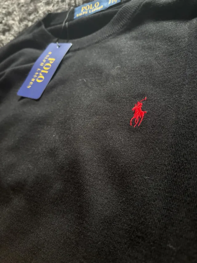 Polo Ralph Lauren Jersey Negro Hombre Nuevo