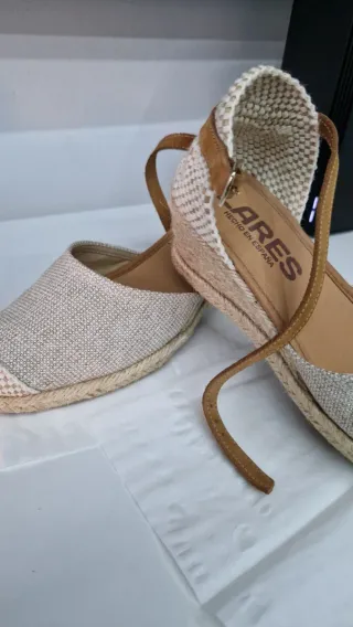 Sandalias LARES Mujer Verano Beige Marrón