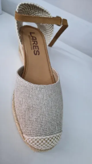 Sandalias LARES Mujer Verano Beige Marrón