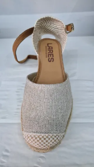 Sandalias LARES Mujer Verano Beige Marrón