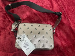 Bolso bandolera Scalpers calaveras plata