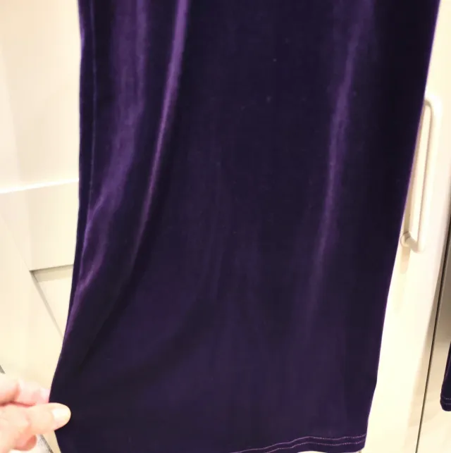 Pantalón Palazzo Terciopelo Morado