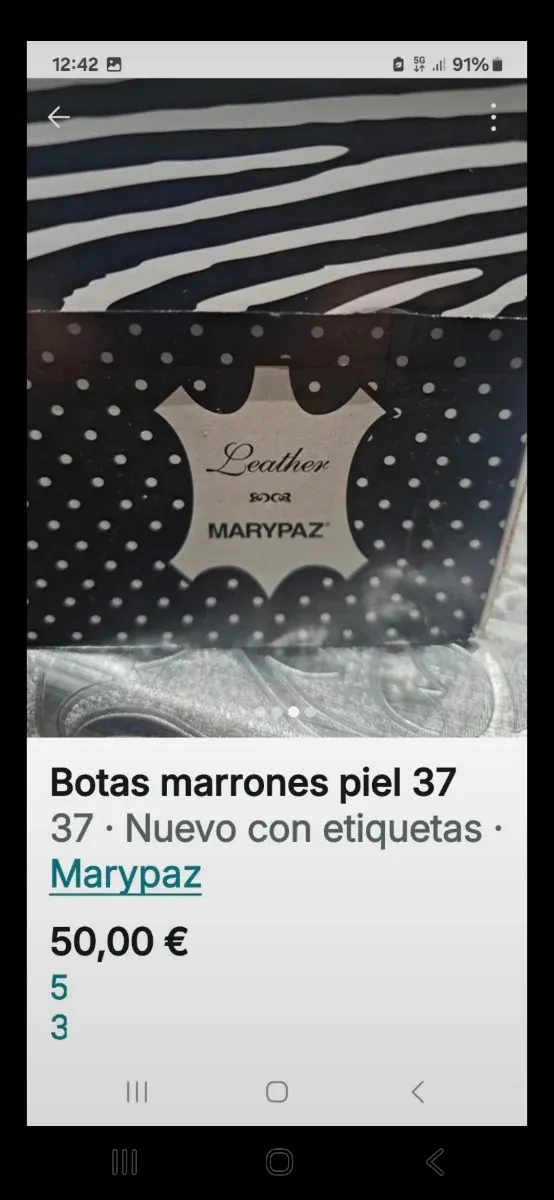 Botas de piel MARYPAZ marrones