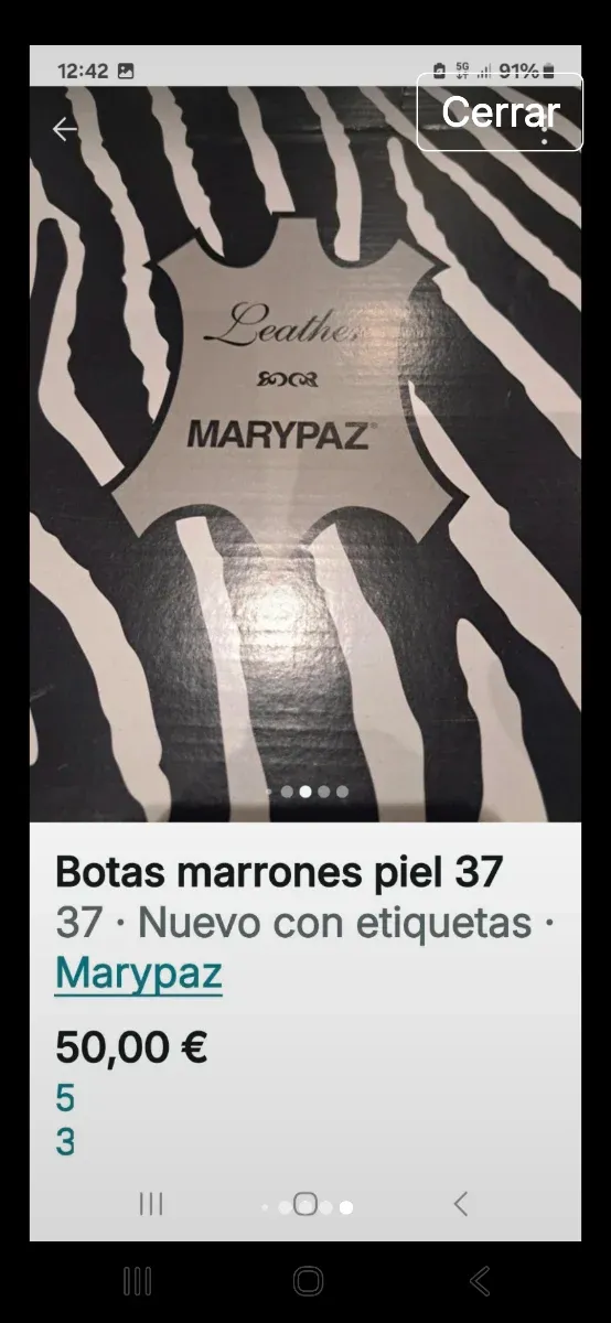 Botas de piel MARYPAZ marrones