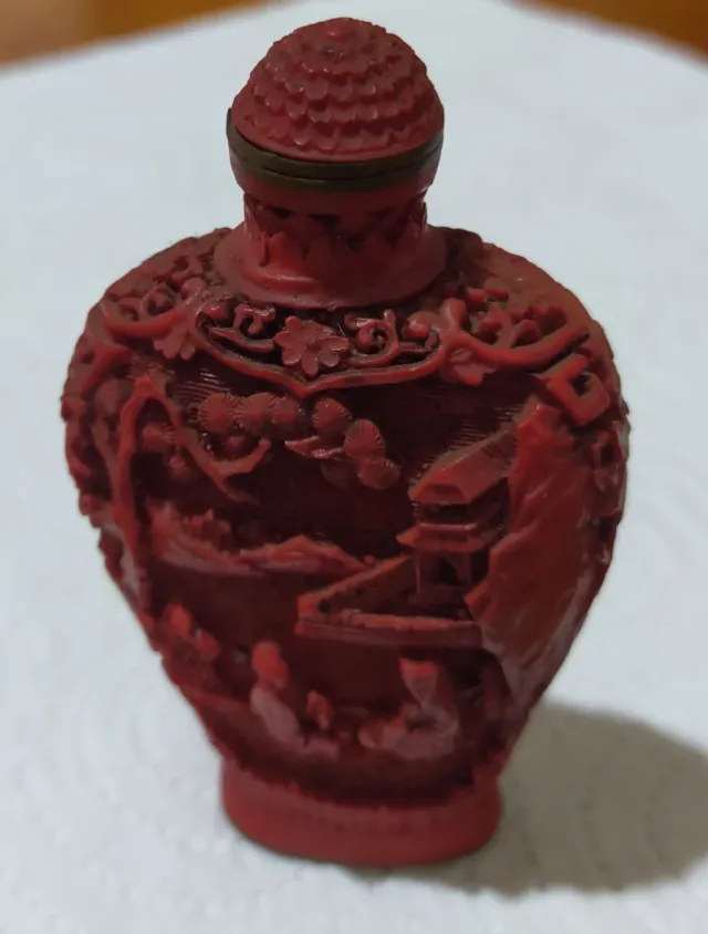 Antico Profumatore Cinese Cinabrio