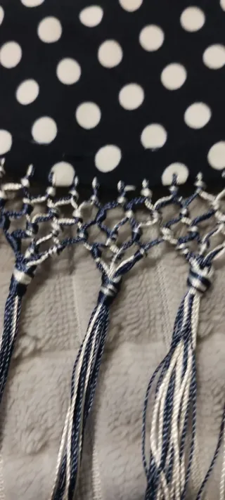 Montoncillo Flamenco blanco y Negro