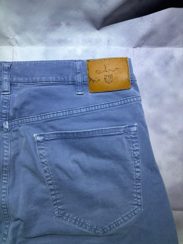 Pantalón GANT Gris Talla L Corte Clásico