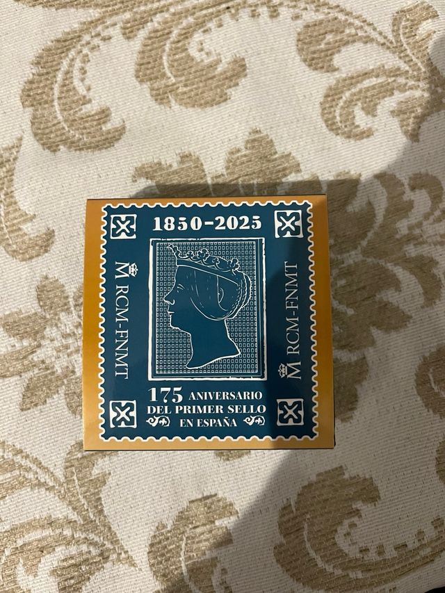 Moneda 10€ España 175 Aniversario Sello