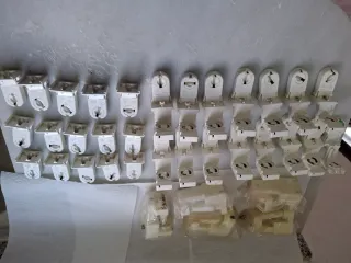 Portalámparas fluorescentes (pack 15+15 uds.)