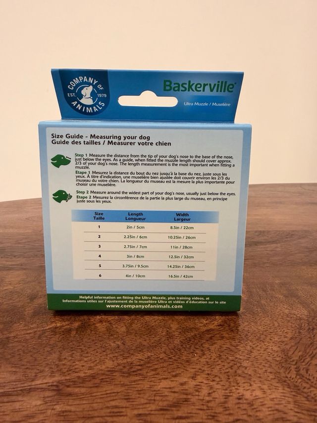 Bozal Baskerville Ultra Muzzle Talla 1