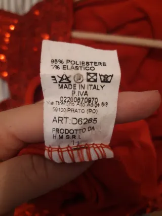 Vestido fiesta rojo lentejuelas