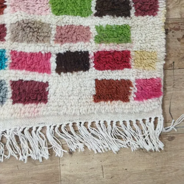 Alfombra de lana multicolor
