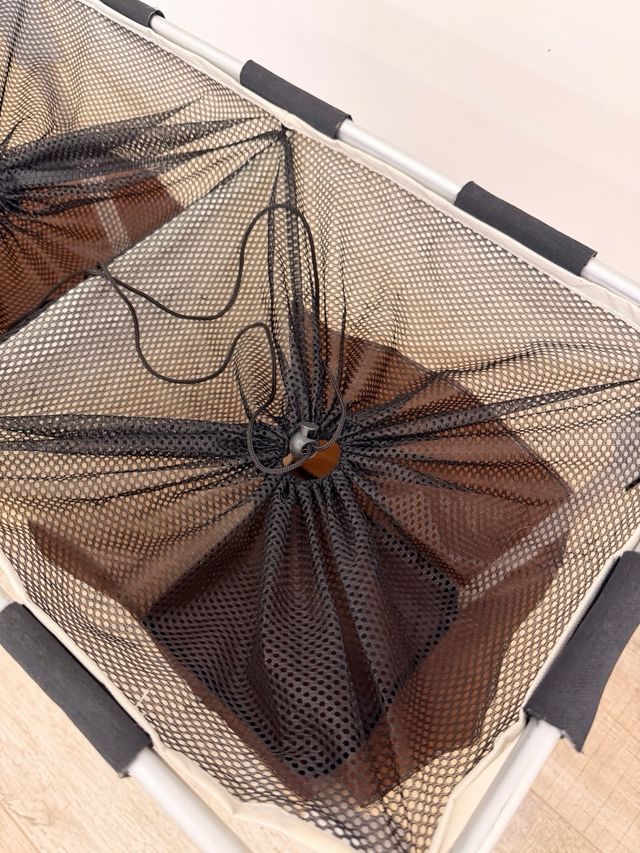 Cesto Ropa Sucia Doble: Lisos y Oscuros