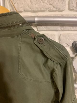 Parka militar caqui hombre