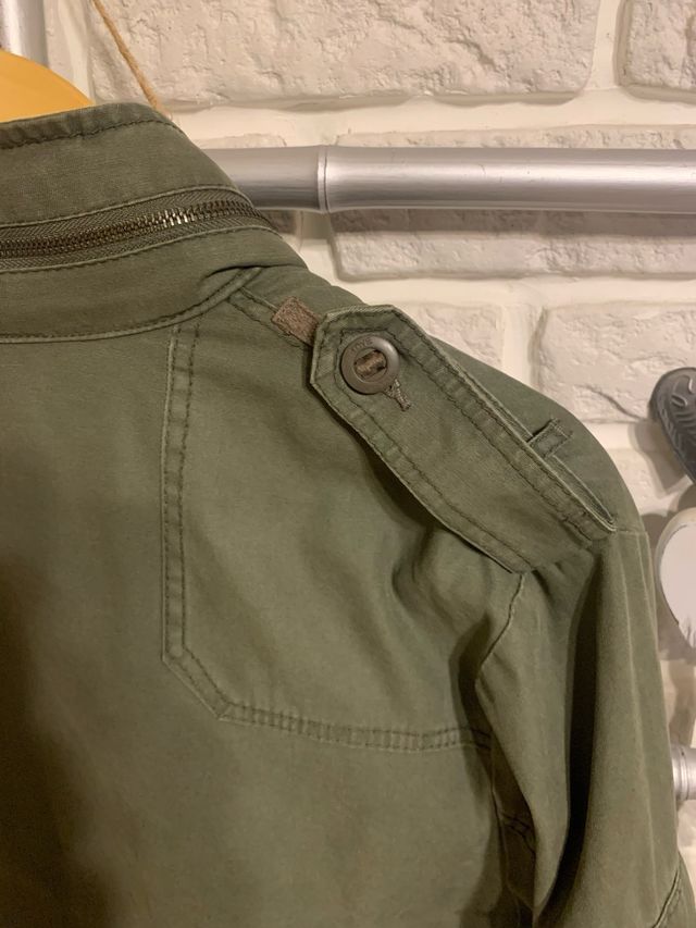 Parka militar caqui hombre