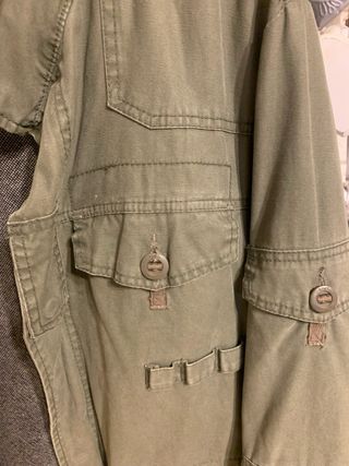 Parka militar caqui hombre