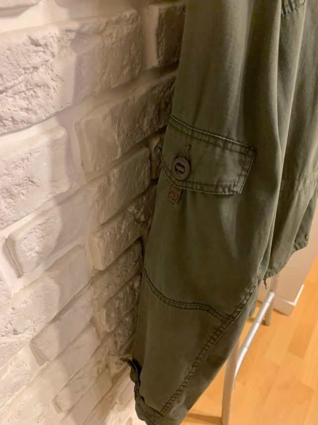 Parka militar caqui hombre