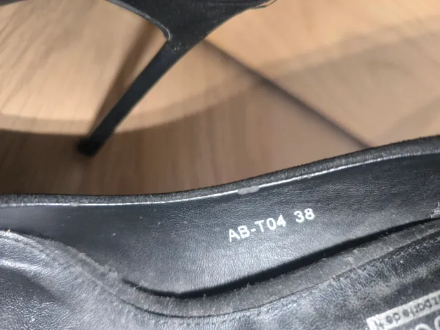 Tacones Claudia Negros Talla 38