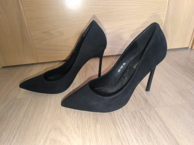 Tacones Claudia Negros Talla 38