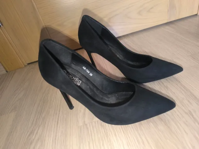 Tacones Claudia Negros Talla 38
