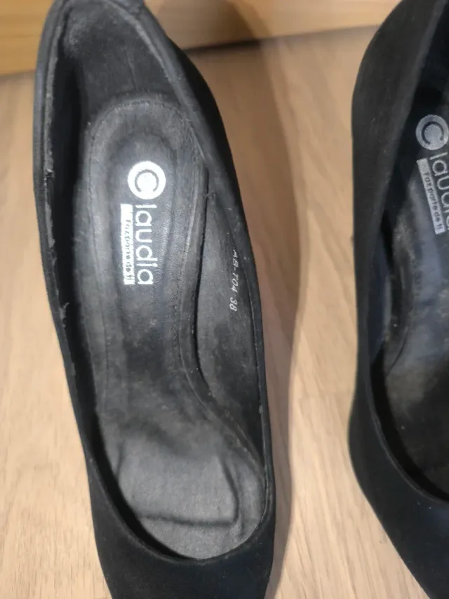 Tacones Claudia Negros Talla 38