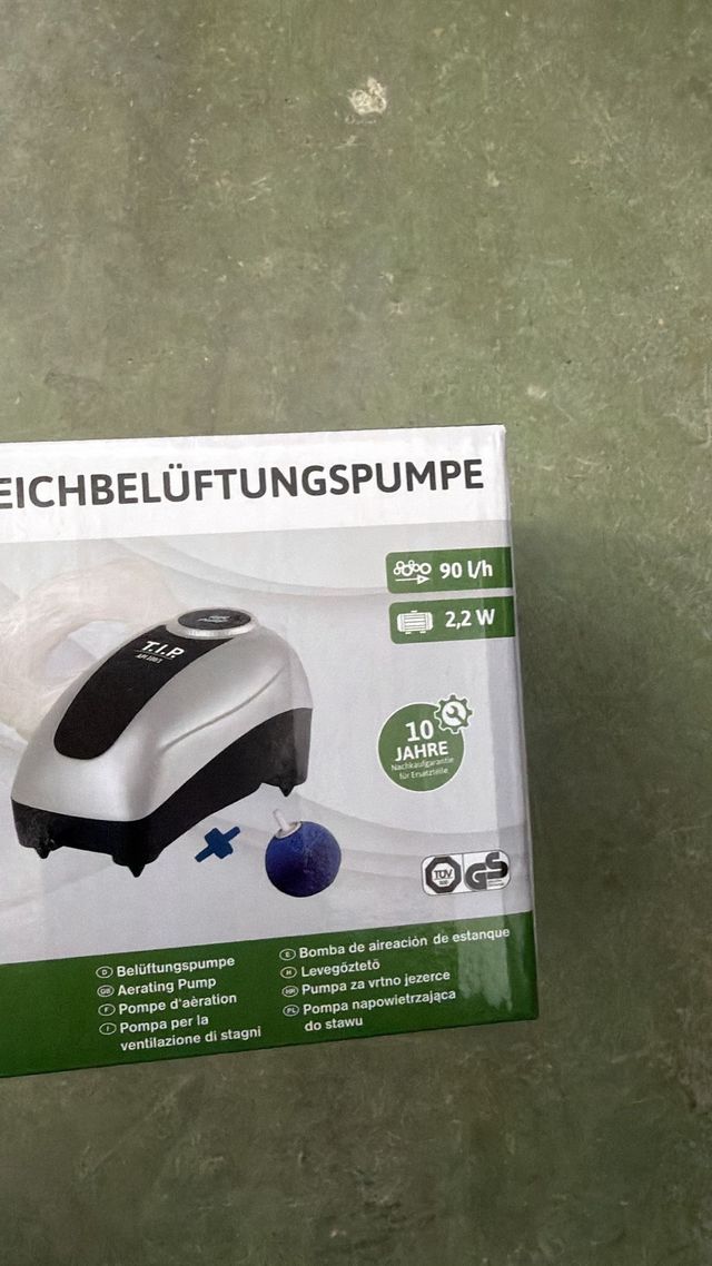 Bomba de aireación para Estanque T.I.P.