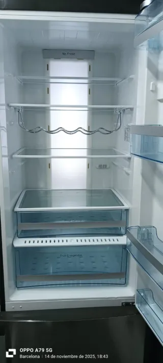 Nevera Combi Acero Inoxidable Teka no Frost A+