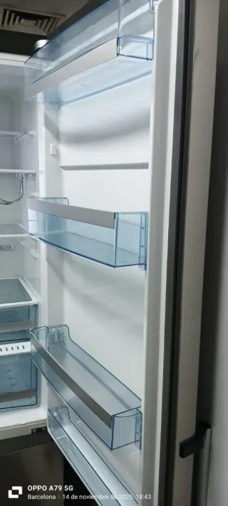 Nevera Combi Acero Inoxidable Teka no Frost A+