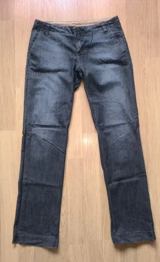 Pantalón vaquero chino mujer Talla 40 MANGO