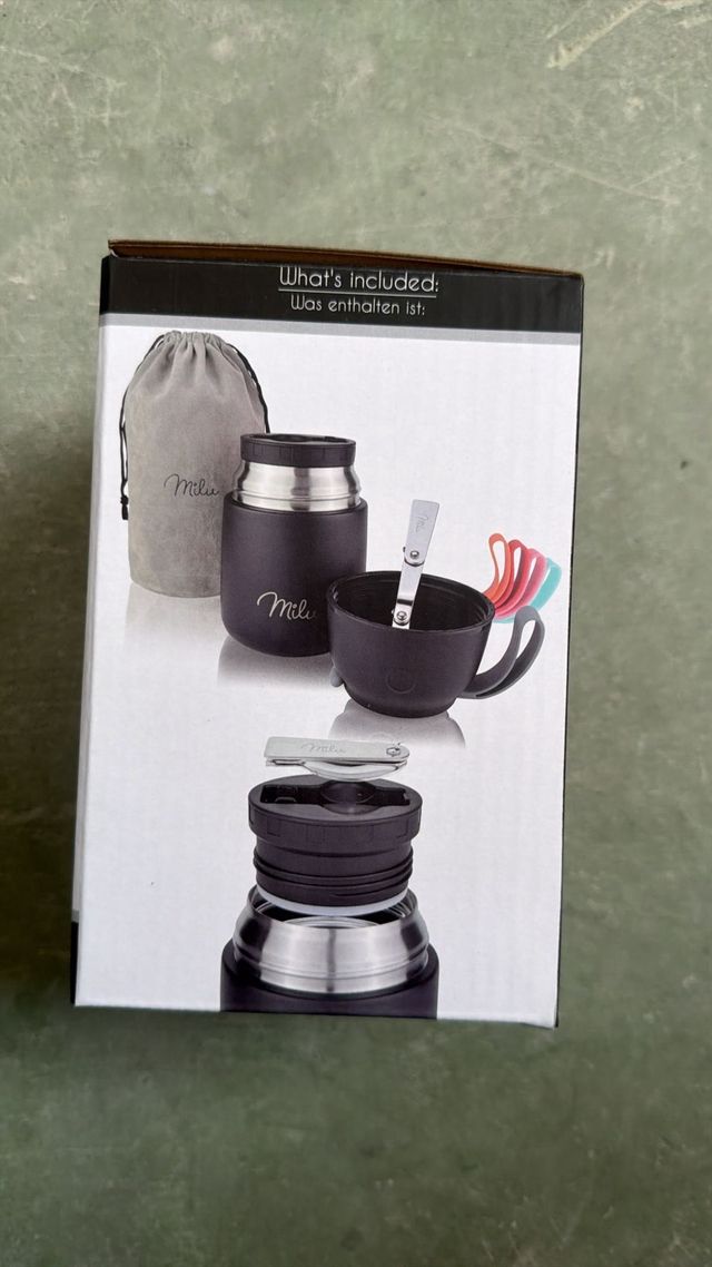 Termo Comida Milu Negro