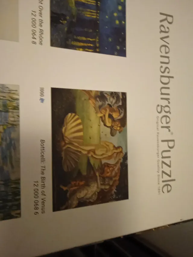 Puzzle Ravensburger 1000 pezzi venere Botticelli