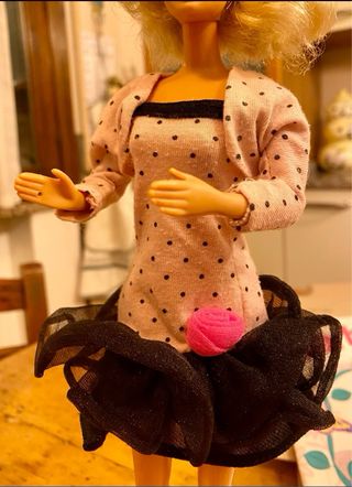 Completo Barbie abito + bolerino