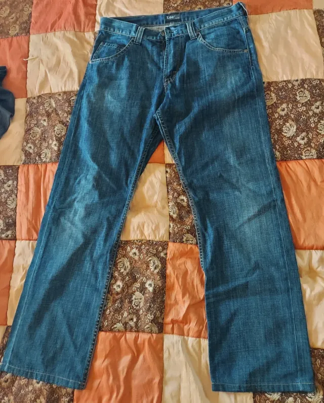 Jeans Lee Uomo W34 L36 Blu