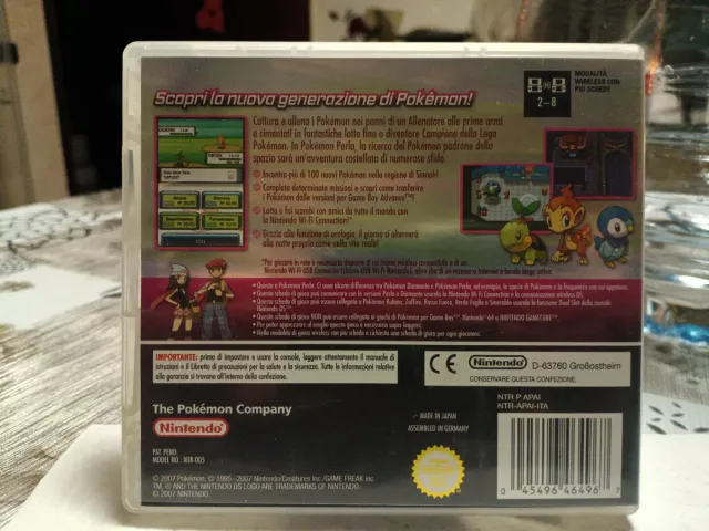 Pokémon Perla Nintendo DS Versione Italiana