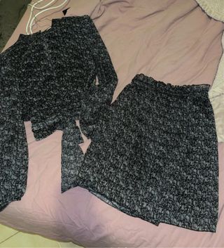 Completo camicia e pantagonna fantasia