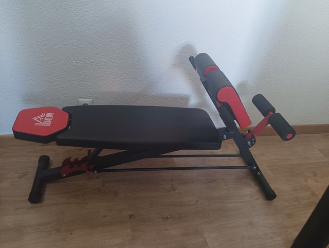 Banco de pesas HOMCOM negro