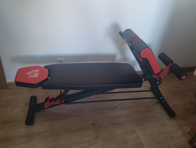 Banco de pesas HOMCOM negro