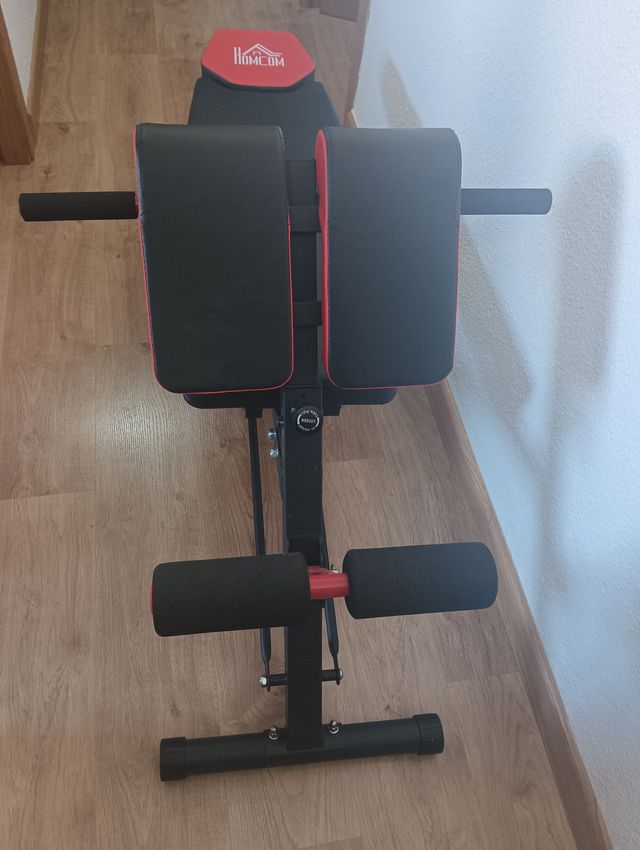 Banco de pesas HOMCOM negro