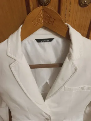 Chaqueta americana Stefanel blanca
