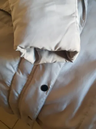 Piumino lungo ghiaccio con cappuccio