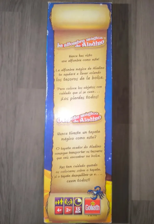 Juego La alfombra mágica de Aladino