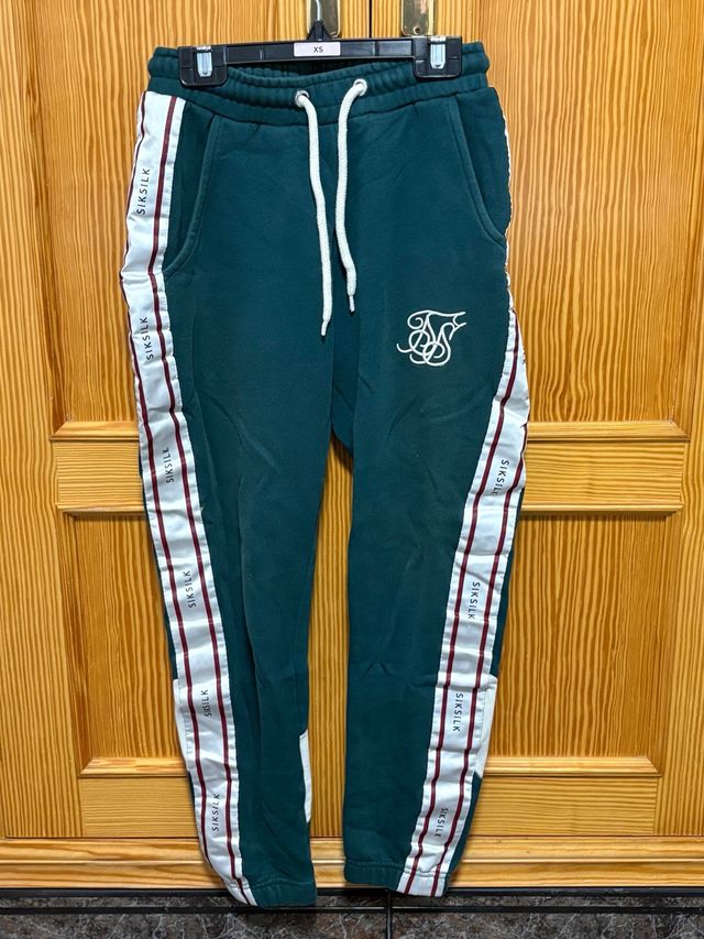 Pantalón chándal SikSilk verde Talla XS