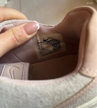 Nike Air Force 1 Beige/Rosa Suede