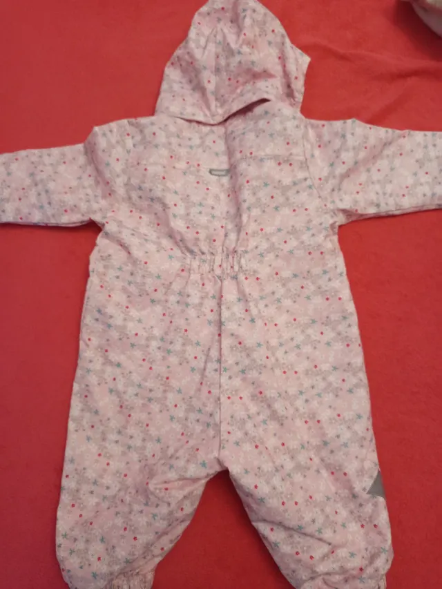 Mono nieve niña bebé estampado floral