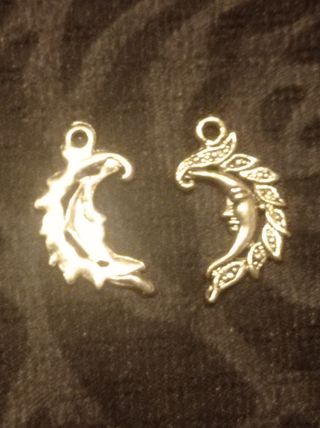 lote 45 piezas Colgante Reina Luna Plata de ley