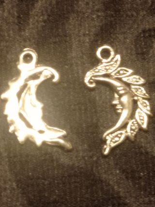 lote 45 piezas Colgante Reina Luna Plata de ley